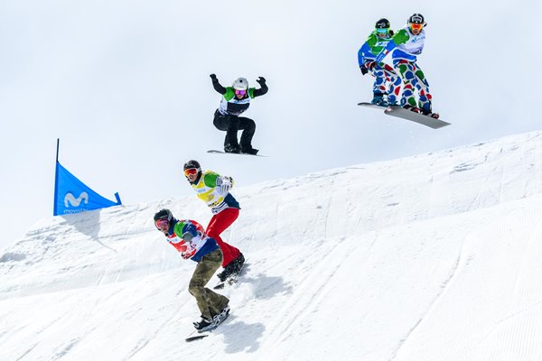 Lindsey Jacobellis Snowboard Cross Final World Championships Spain 2017  