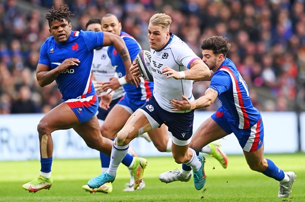 Duhan van der Merwe Scotland v France Murrayfield Six Nations 2022