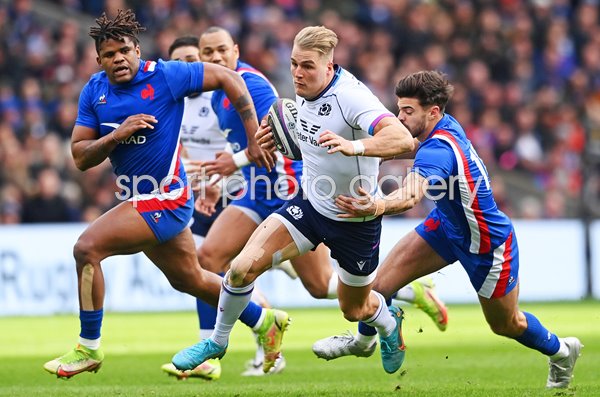 Duhan van der Merwe Scotland v France Murrayfield Six Nations 2022