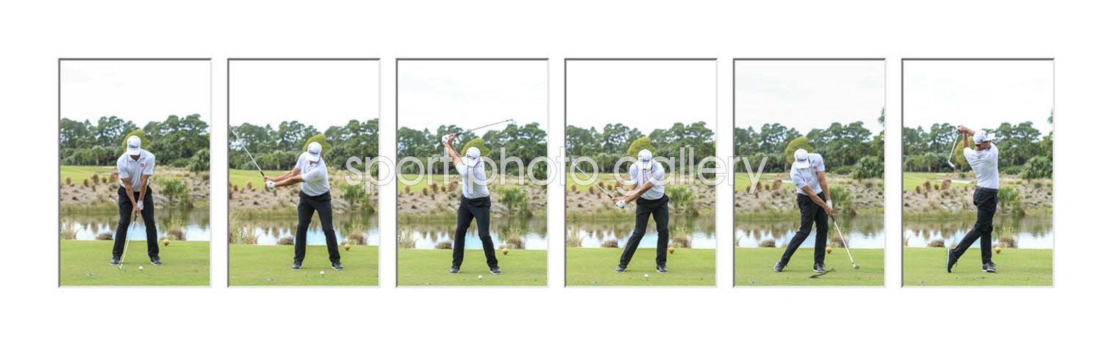 Adam Scott Face On Six Stage Swing Sequence Collage