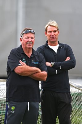 Rod Marsh and Shane Warne Australia Old Trafford Ashes 2013