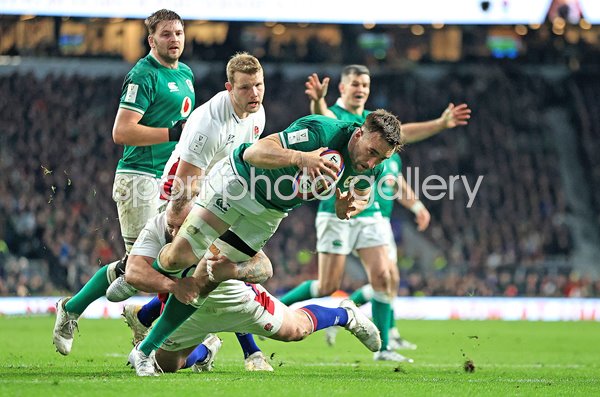Jack Conan Ireland scores v England Twickenham Six Nations 2022
