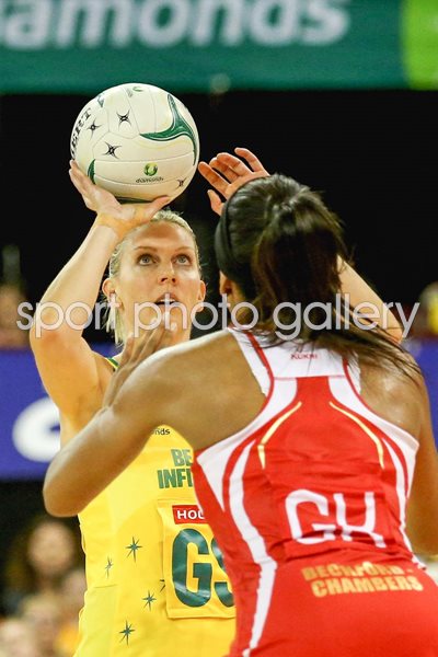 Caitlin Bassett Australia v England 2012 Netball
