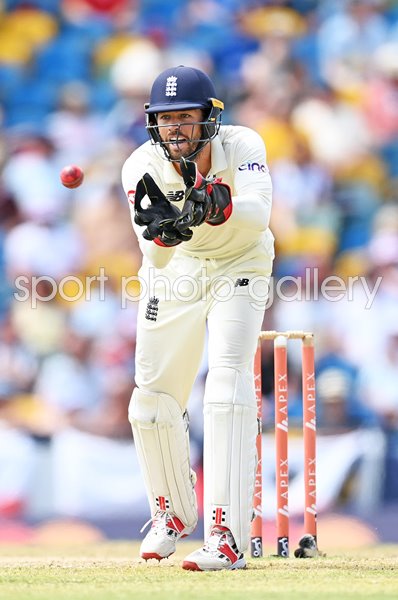 England wicketkeeper Ben Foakes v West Indies Barbados Test 2022