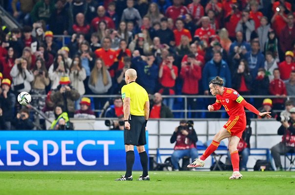 Gareth Bale Wales Free Kick v Austria World Cup Qualifier Cardiff 2022