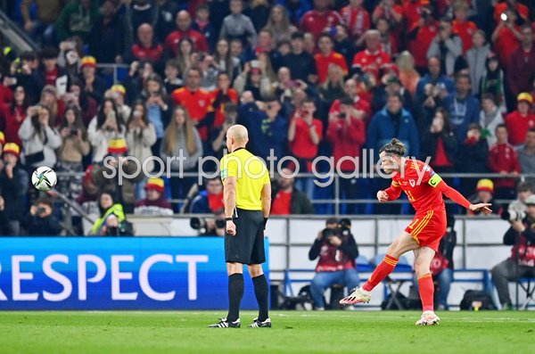 Gareth Bale Wales Free Kick v Austria World Cup Qualifier Cardiff 2022