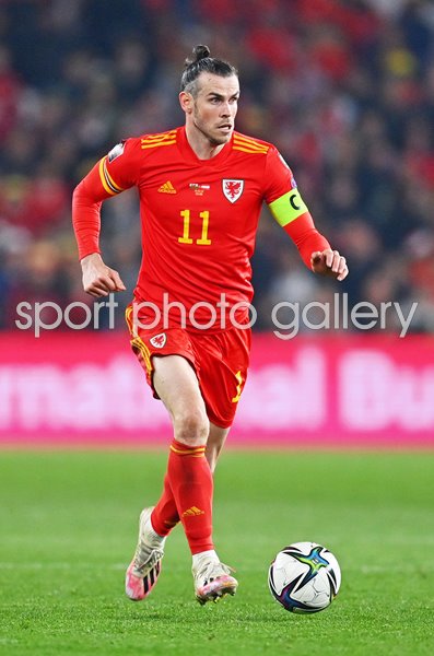 Gareth Bale Wales v Austria World Cup Qualifier Cardiff 2022