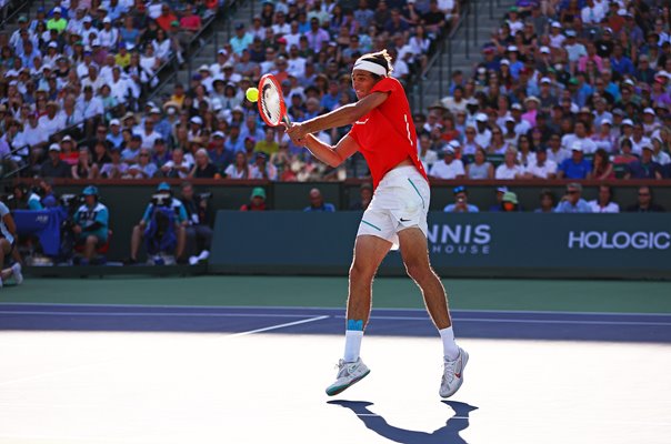 Taylor Fritz USA v Rafael Nadal Indian Wells Final 2022