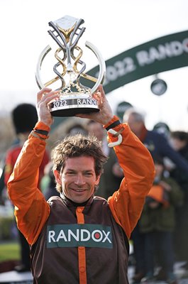 Winning jockey Sam Waley-Cohen Grand National Aintree 2022