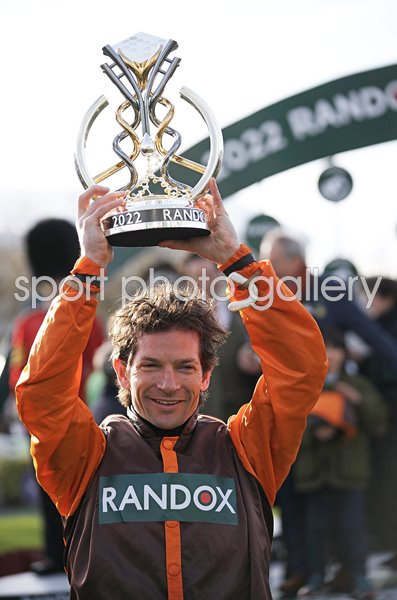 Winning jockey Sam Waley-Cohen Grand National Aintree 2022