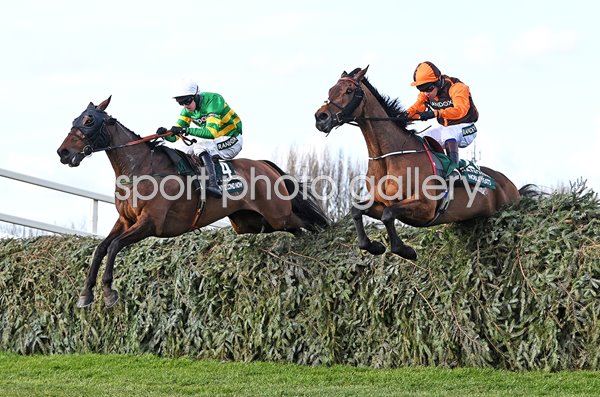 Noble Yeats & Any Second Now last fence Grand National 2022