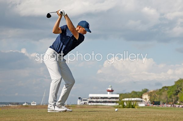 Jordan Spieth USA 18th Tee Harbour Town Golf Links RBC Heritage 2022