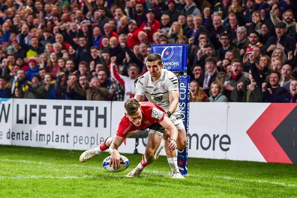 Ethan McIlroy Ulster scores v Toulouse Last 16 Champions Cup 2022