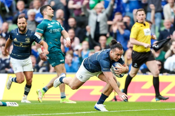 James Lowe Leinster scores v Connacht Round of 16 Champions Cup 2022