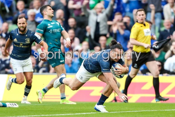 James Lowe Leinster scores v Connacht Round of 16 Champions Cup 2022