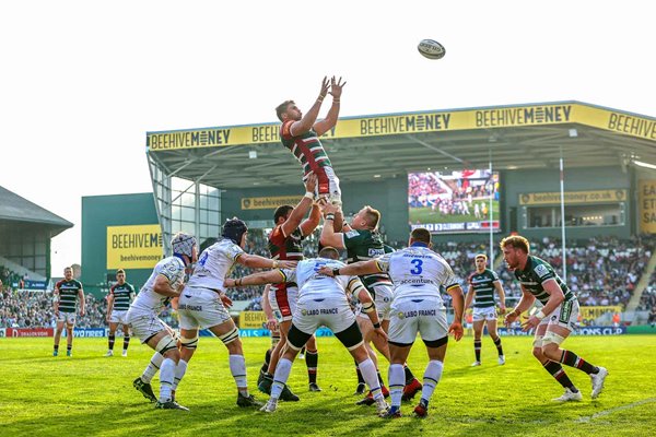 Eli Snyman Leicester Tigers v Clermont Auvergne Last 16 Champions Cup 2022