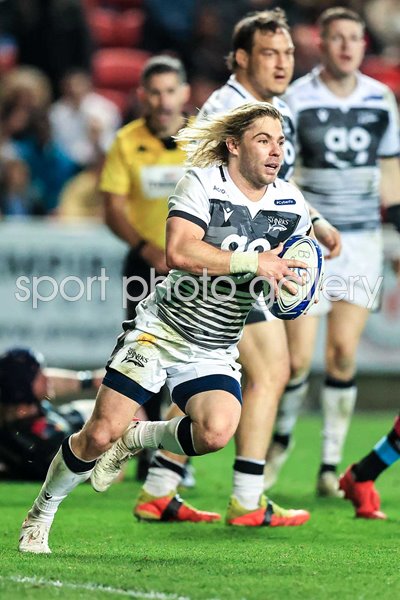 Faf de Klerk of Sale Sharks v Bristol Bears Champions Cup Last 16 2022