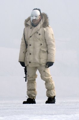 James Bond enemy Safin is pictured filming the opening sequence of No Time To Die in Norway