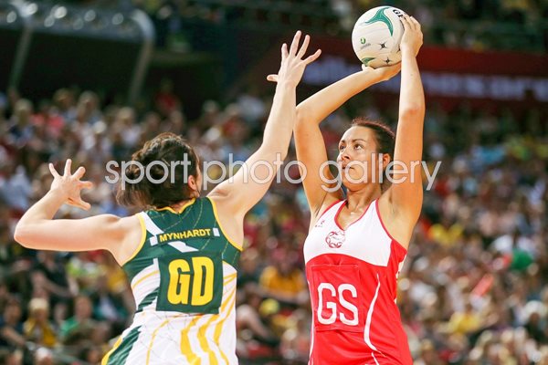 Rosie Allison England v South Africa Netball 2012 