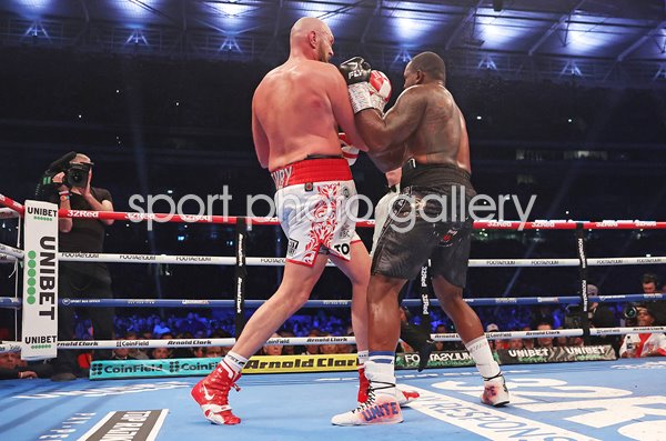 Tyson Fury knockout punch v Dillian Whyte Wembley Stadium 2022