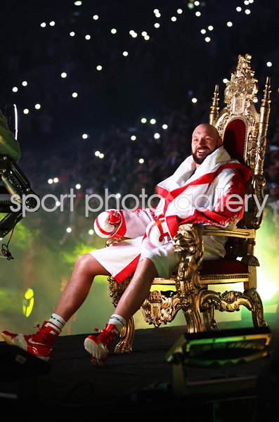 Tyson Fury ring walk v Dillian Whyte Heavyweight Fight Wembley 2022