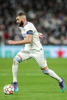 Karim Benzema Real Madrid v Paris St Germain Champions League 2022