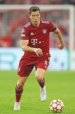 Robert Lewandowski Bayern Munich v Villarreal Quarter Final Champions League 2022