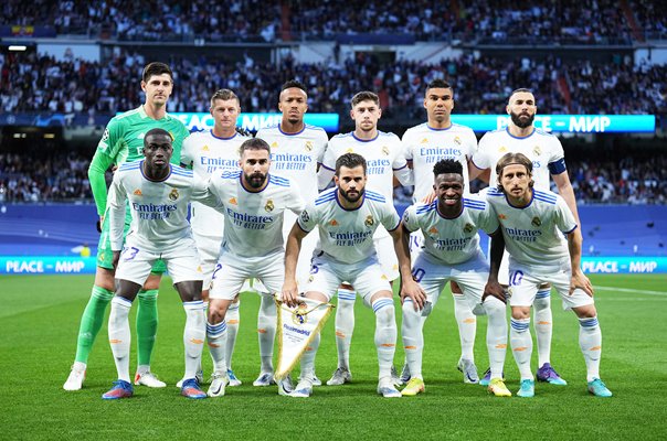 Real Madrid team line up Semi Final Leg Two 2022 Champions League
