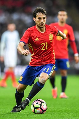 David Silva Spain v England International Friendly Wembley 2016