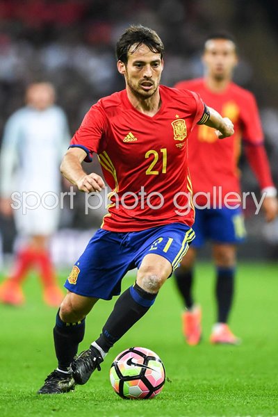 David Silva Spain v England International Friendly Wembley 2016