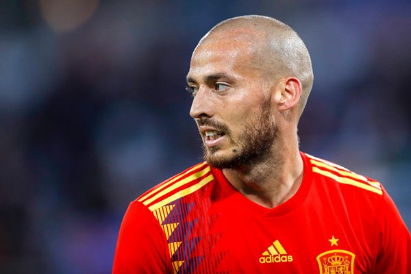 David Silva Spain v Morocco World Cup Russia 2018