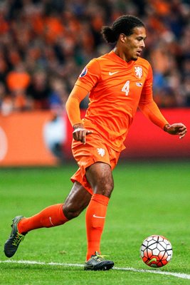 Virgil van Dijk Netherlands v Czech Republic Euro Qualifier Amsterdam 2016