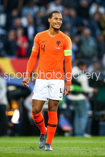 Virgil van Dijk Netherlands v England Nations League Semi-Final 2019