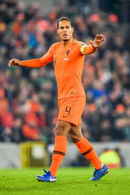 Virgil van Dijk Netherlands v Northern Ireland Euro Qualifier Belfast 2019