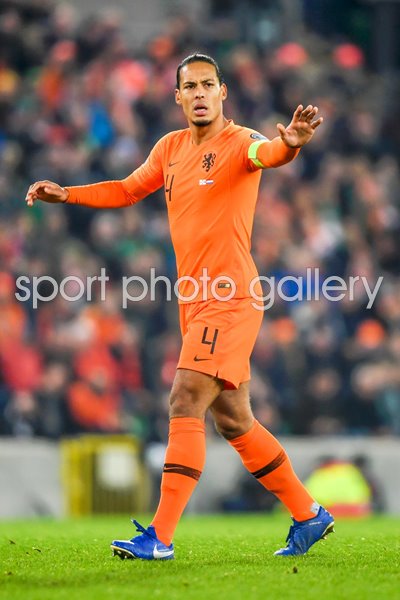 Virgil van Dijk Netherlands v Northern Ireland Euro Qualifier Belfast 2019