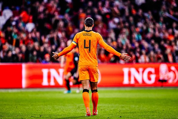Virgil van Dijk Netherlands v Germany International Friendly Amsterdam 2022