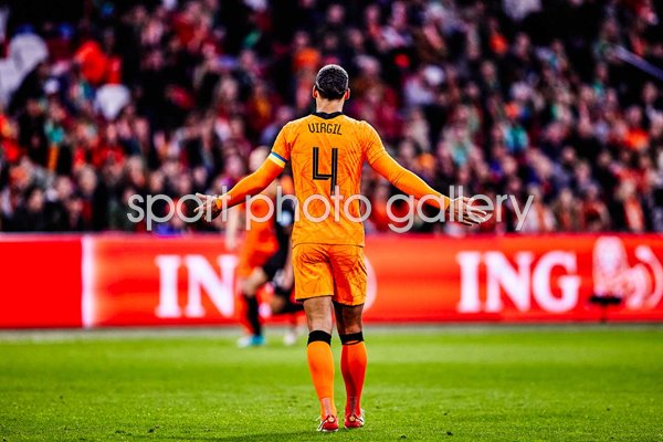 Virgil van Dijk Netherlands v Germany International Friendly Amsterdam 2022