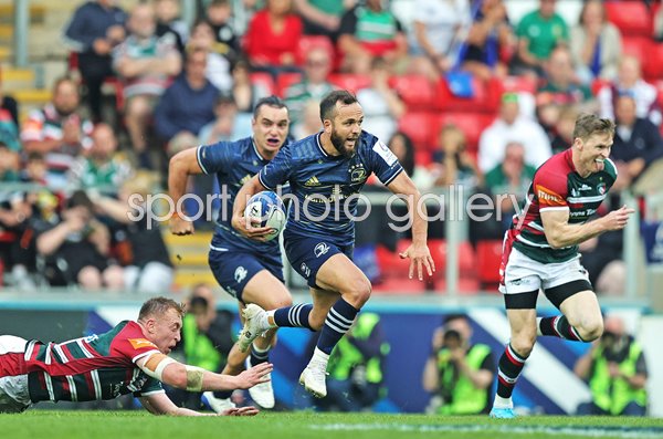 Jamison Gibson-Park Leinster breaks v Leicester Champions Cup 2022
