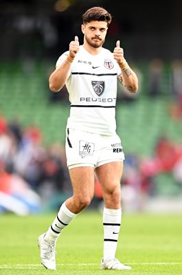 Romain Ntamack Toulouse celebrates win v Munster Champions Cup 2022