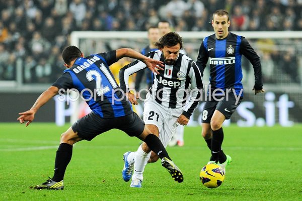 Andrea Pirlo of Juventus v Internazionale Milano