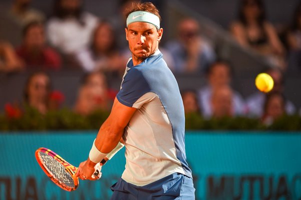 Rafael Nadal Spain backhand Madrid Open 2022