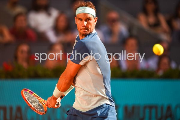 Rafael Nadal Spain backhand Madrid Open 2022