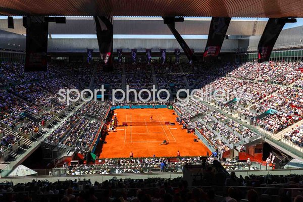 La Caja Magica Carlos Alcaraz v Novak Djokovic Madrid Open 2022