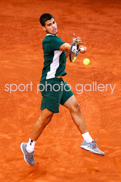 Carlos Alcaraz Spain Forehand Madrid Open 2022