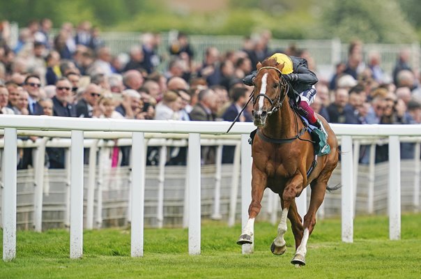 Frankie Dettori riding Stradivarius win The Yorkshire Cup York 2022