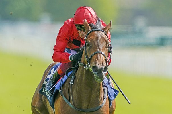 Frankie Dettori riding Emily Upjohn win The Musidora Stakes York 2022