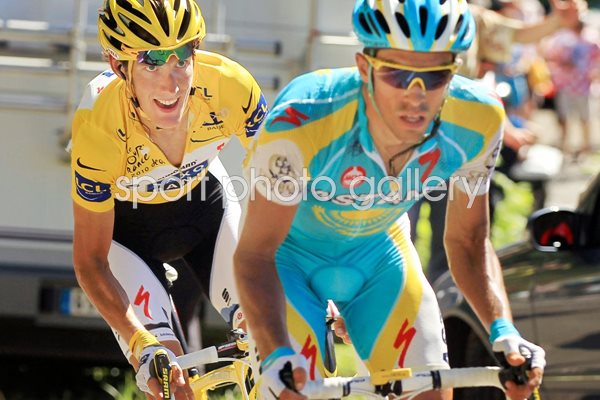 Schleck and Contador battle - Stage 14