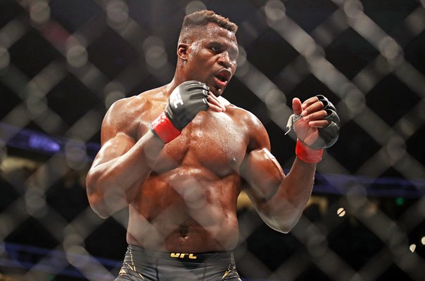 Francis Ngannou Cameroon v Ciryl Gane France UFC 270 Anaheim 2022