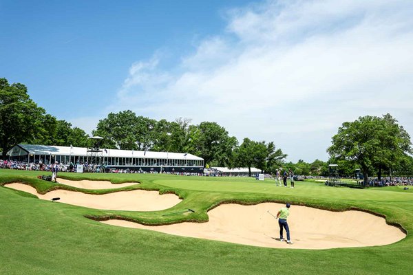 Rory McIlroy bunker 5th Hole Southern Hills CC USPGA Championship 2022