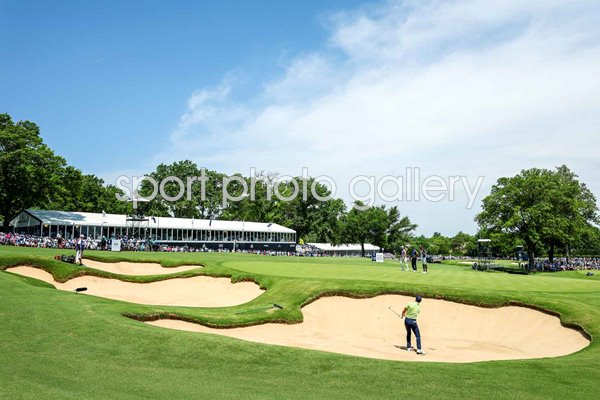 Rory McIlroy bunker 5th Hole Southern Hills CC USPGA Championship 2022
